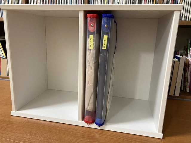 コスプレ衣装の収納にクリアケースを活用