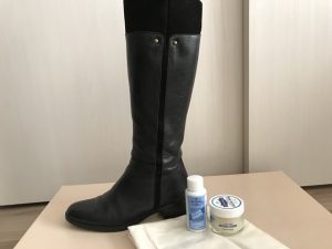 ステインリムーバーとデリケートクリームでブーツの手入れ