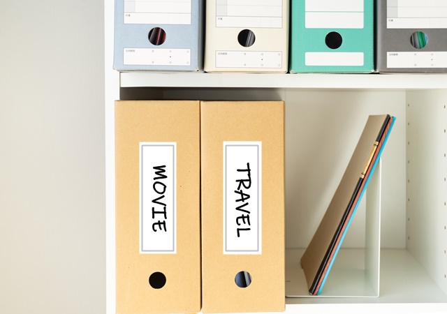 パンフレットの収納例