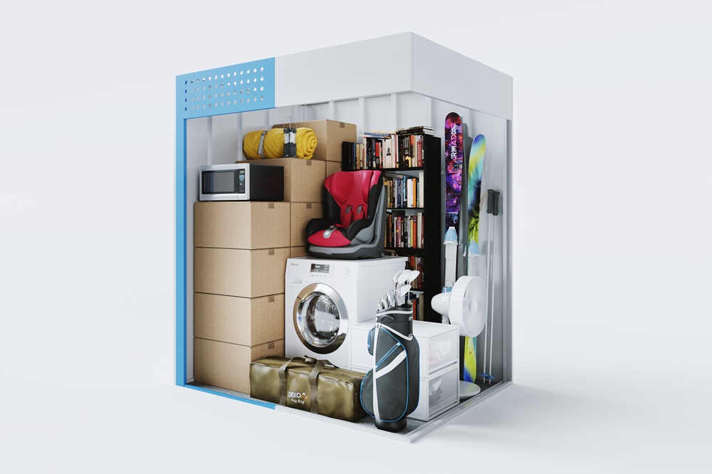 トランクルームにゴルフクラブを収納