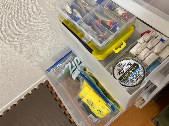 小さな釣り具の収納アイデア