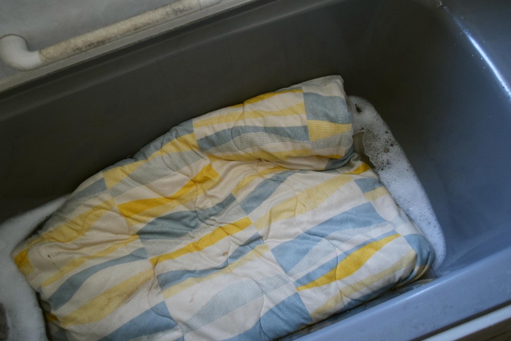 こたつ布団を洗濯して収納