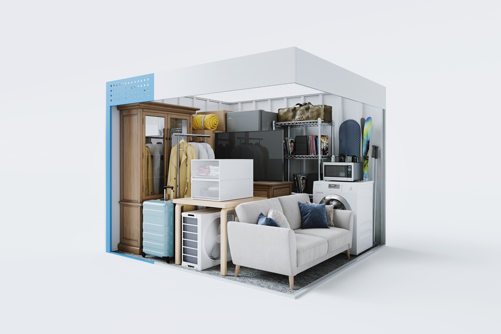 こたつをトランクルームに収納