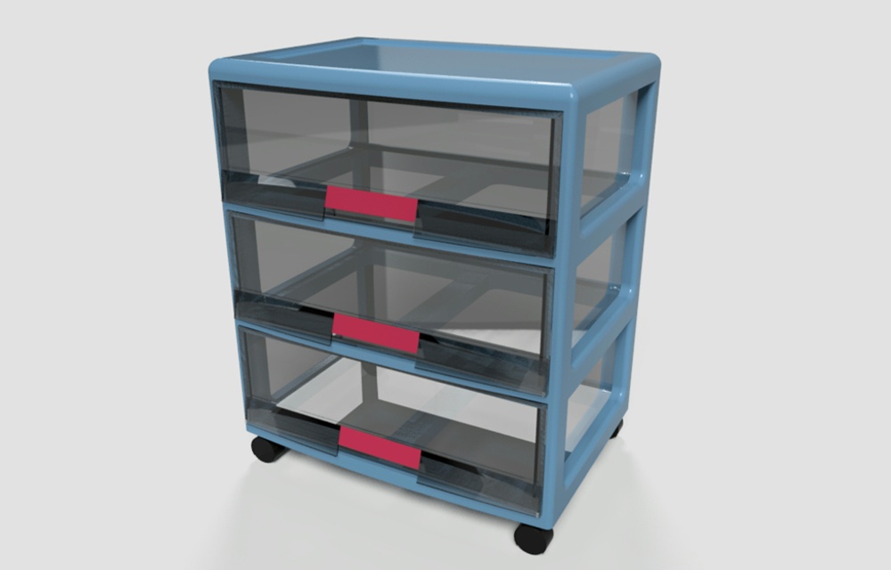 キャスター付き収納