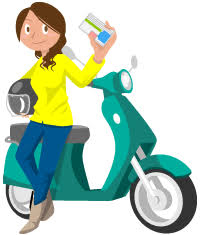 バイクと免許証